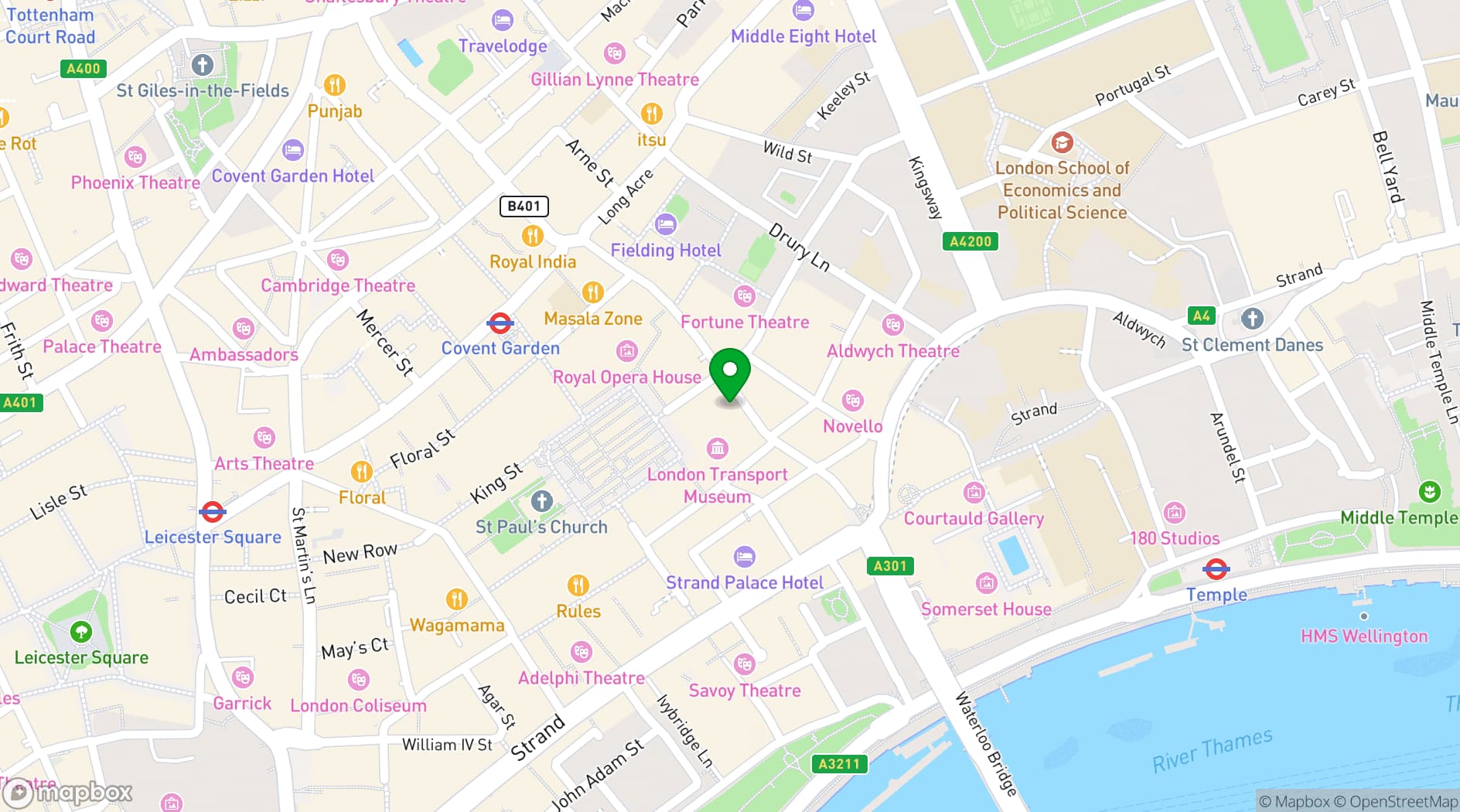 Map showing SPYSCAPE & SPYGAMES