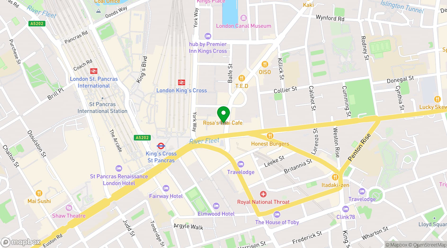 Map showing Housmans Bookshop