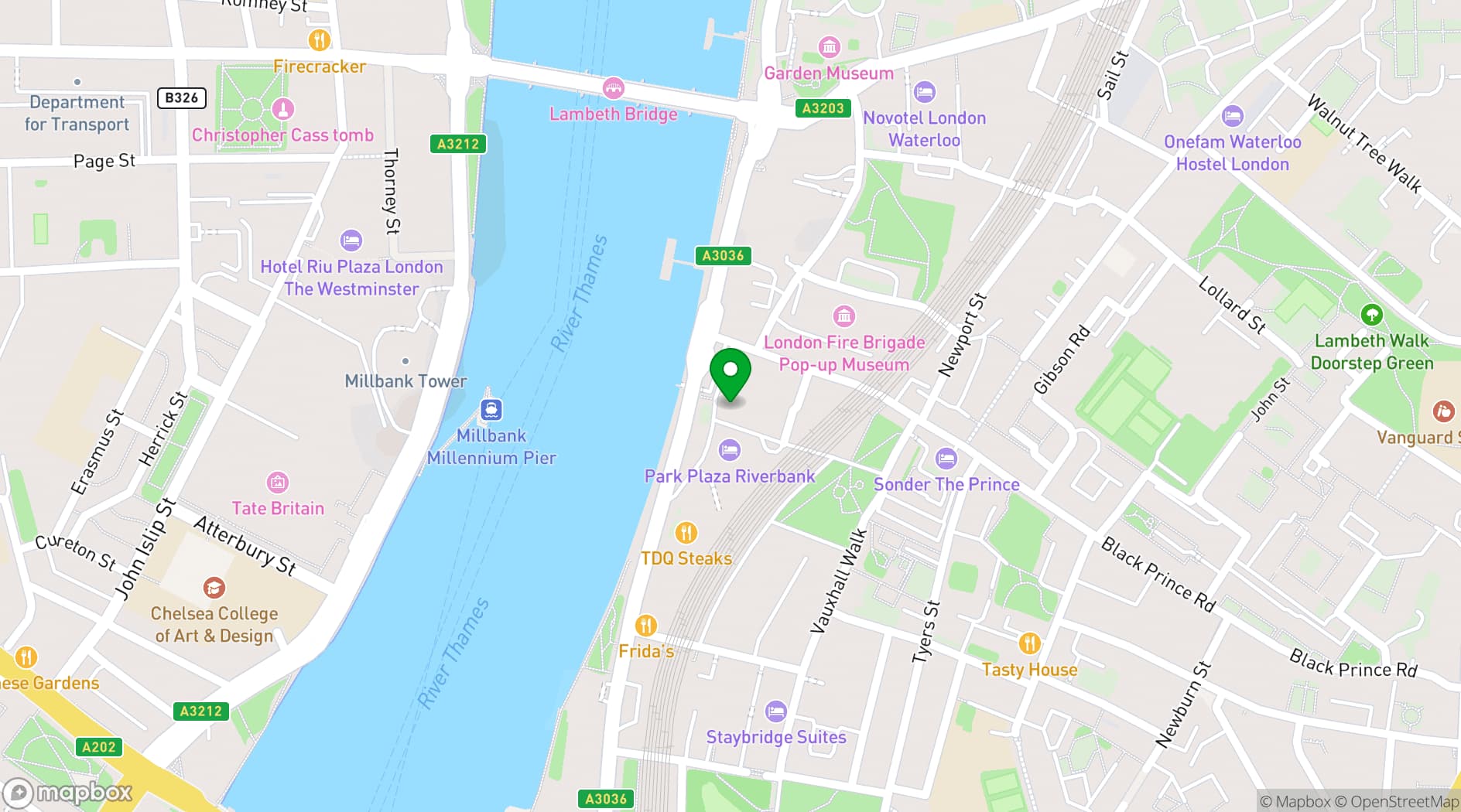 Map showing Mezemiso London