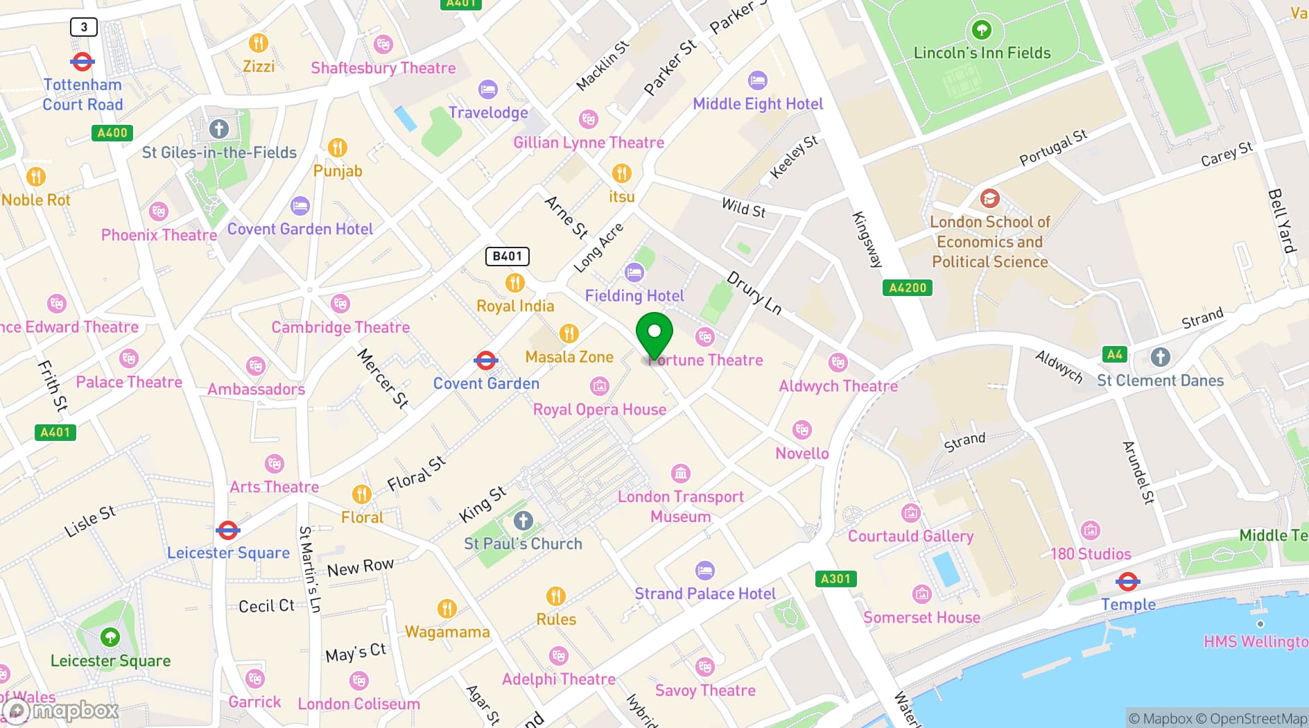 Map showing The NoMad London