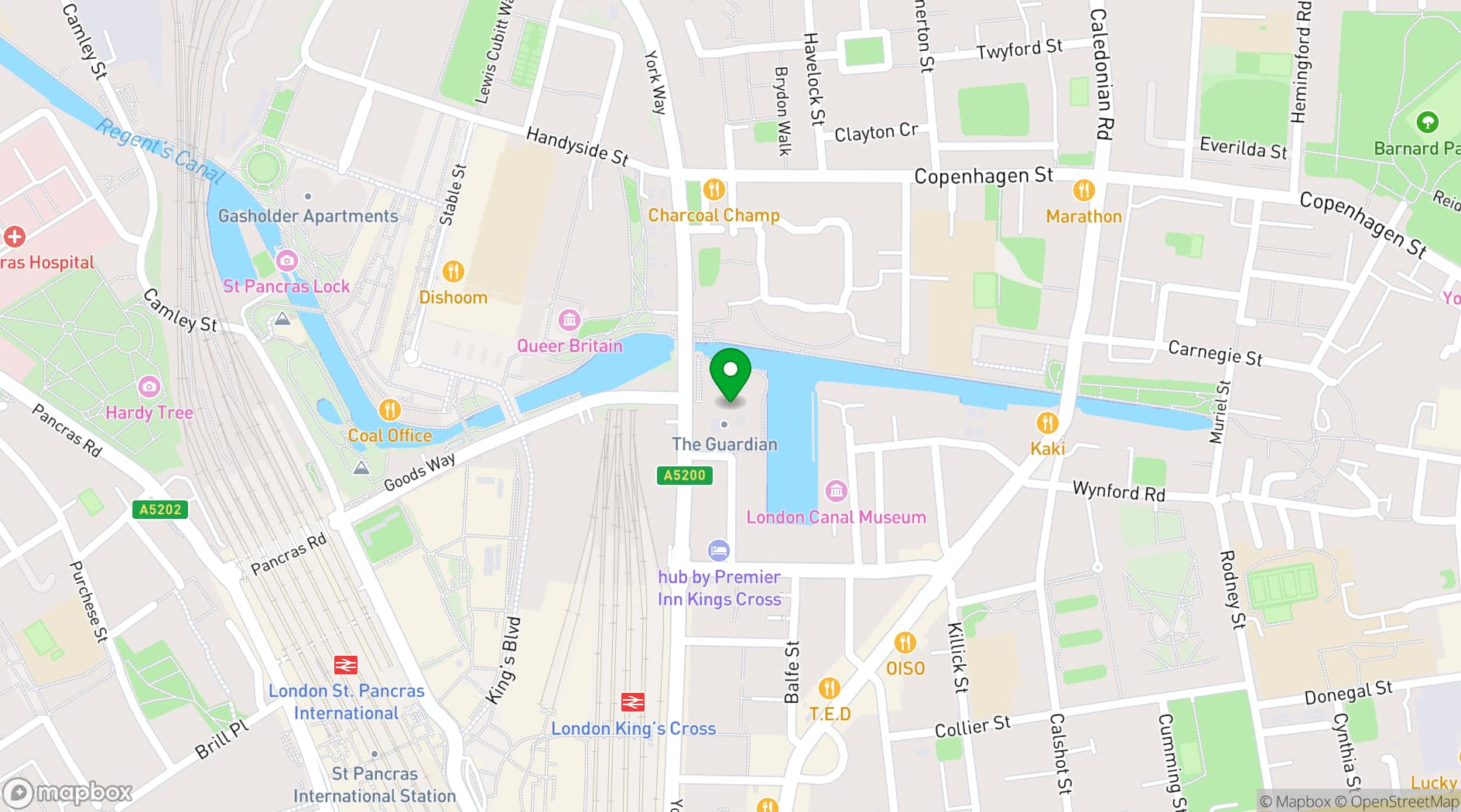 Map showing Rotunda Bar and Restaurant