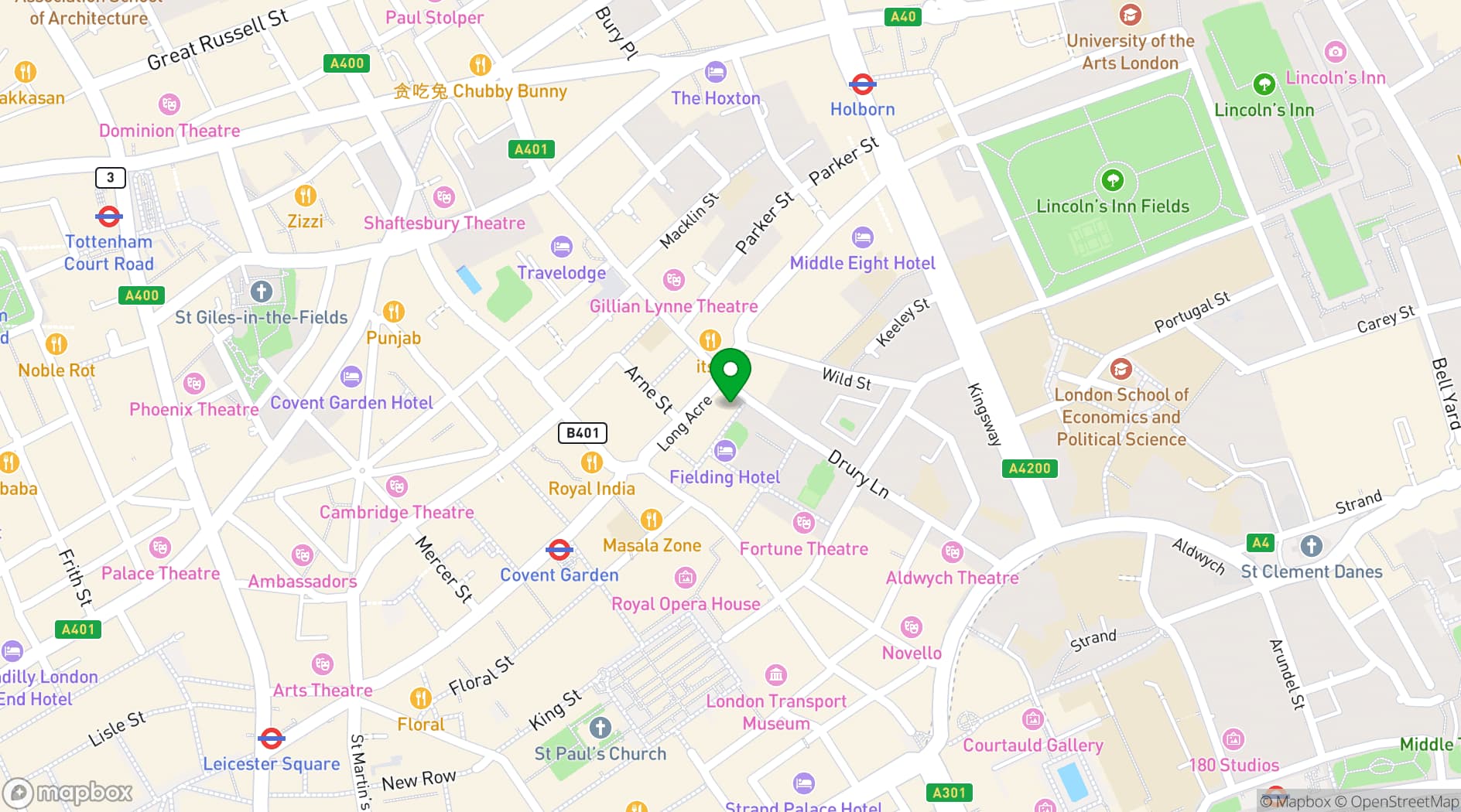 Map showing Cecilia's Wine House
