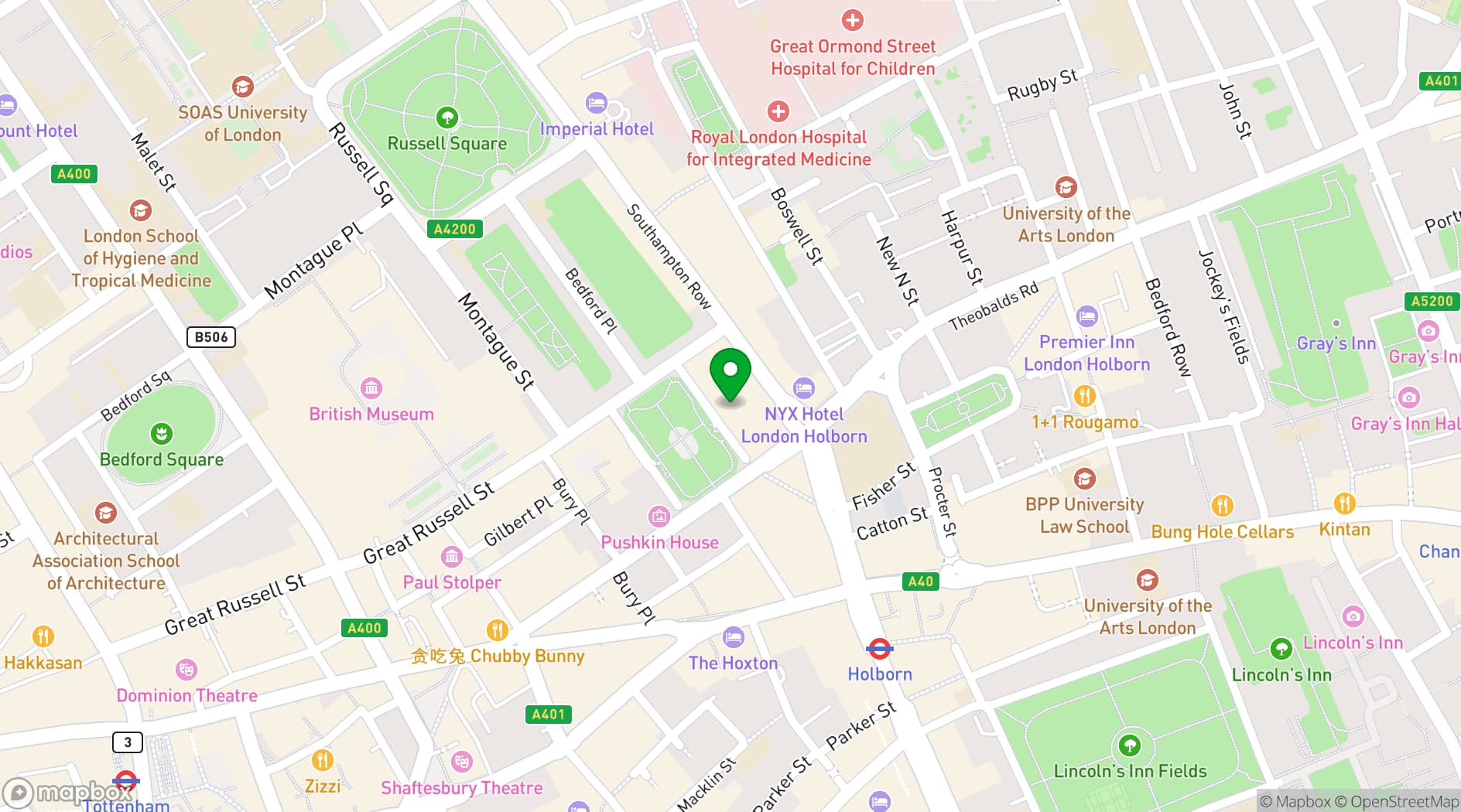 Map showing Location House