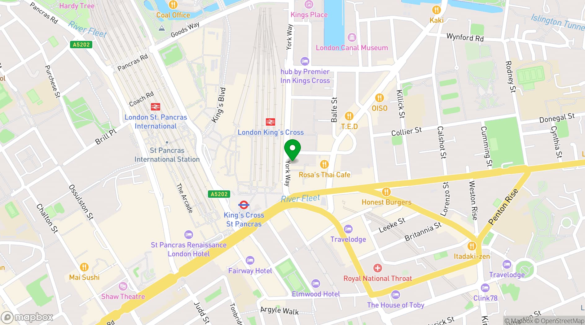 Map showing The Fellow
