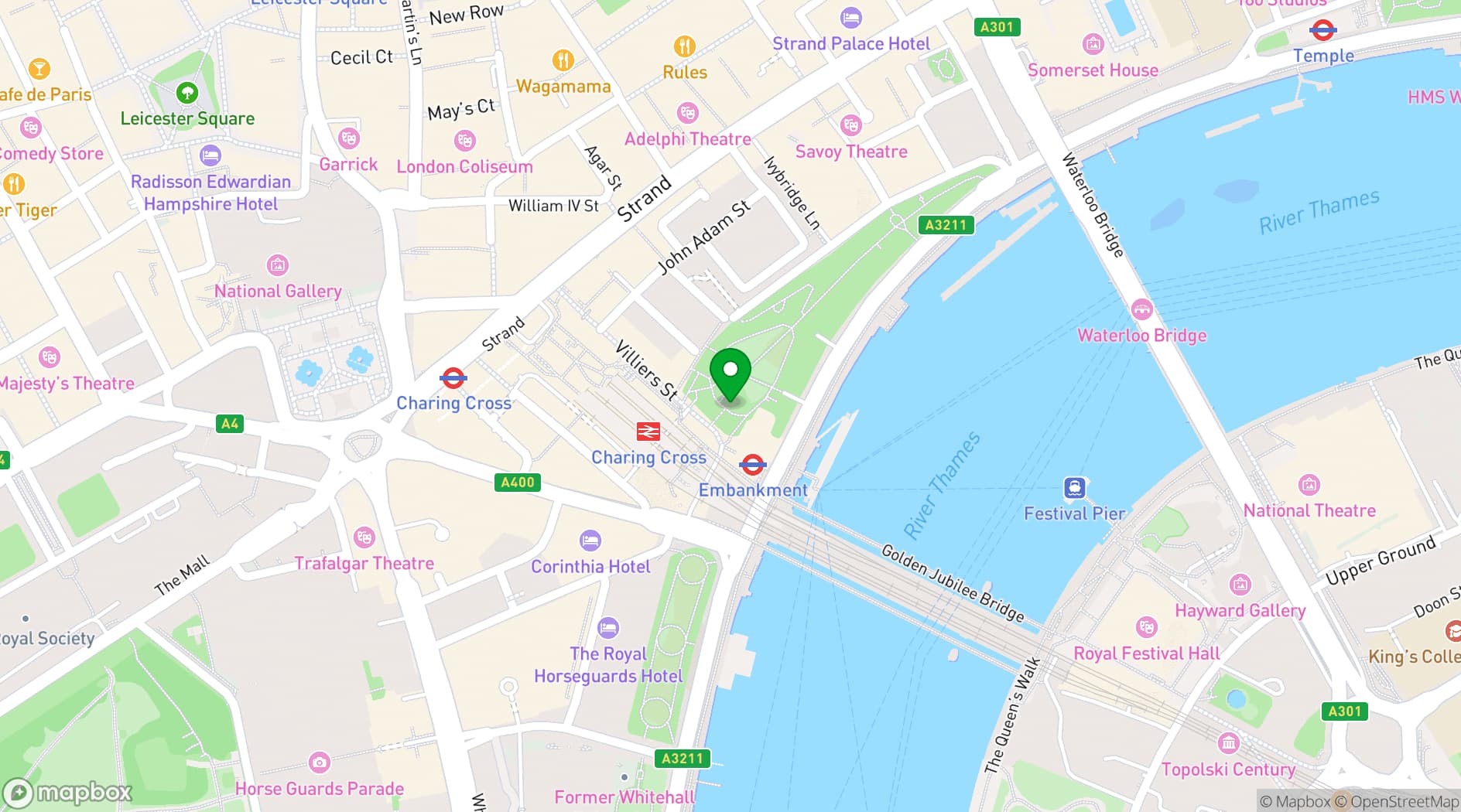 Map showing Irina Venue