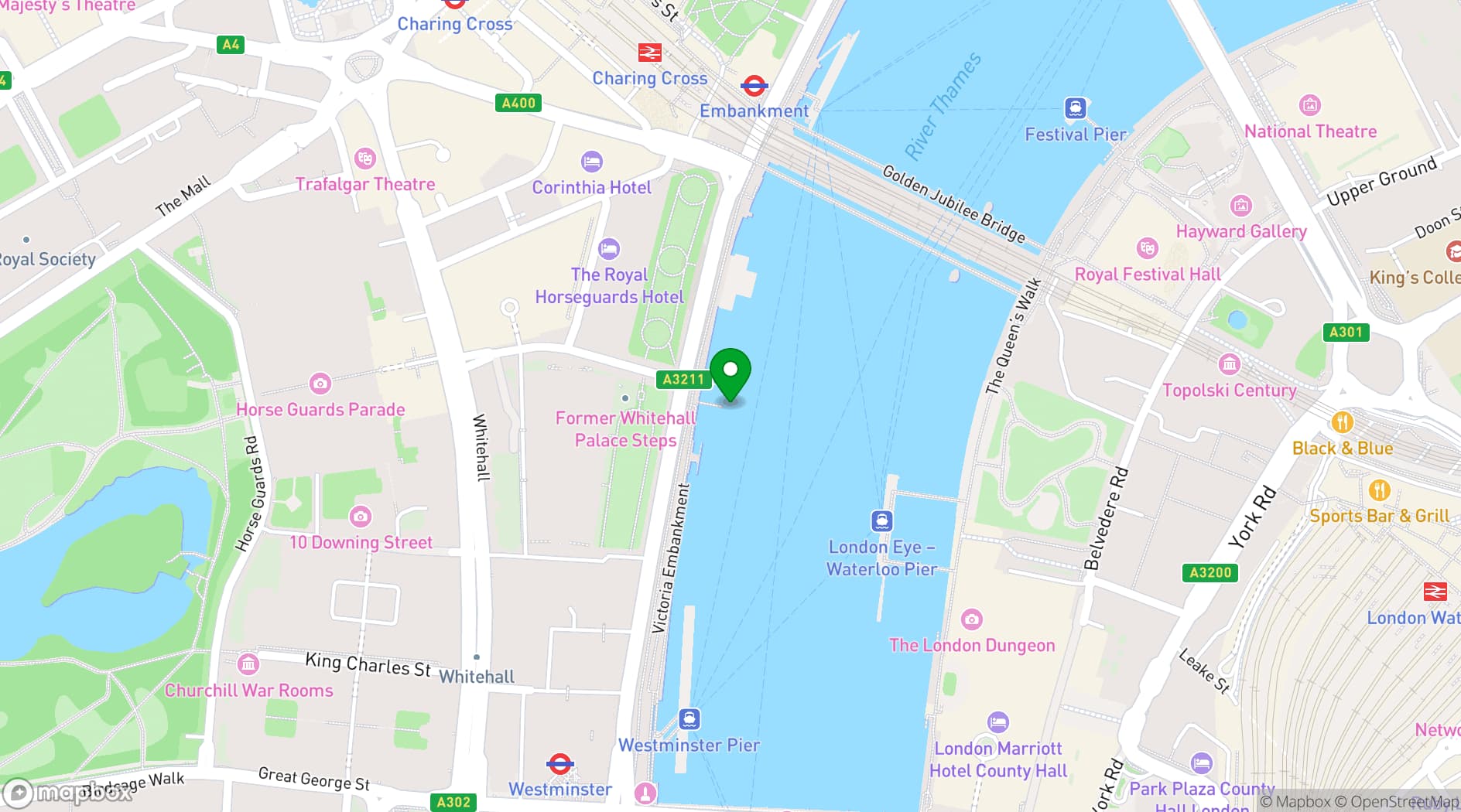 Map showing Tattershall Castle Whitehall