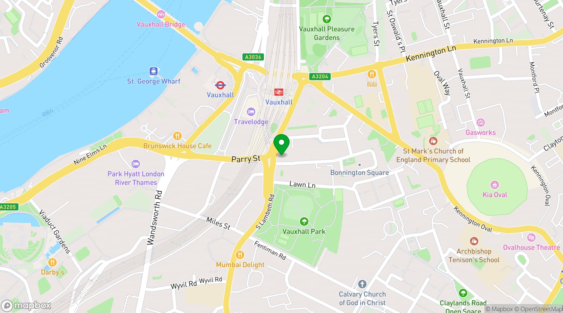 Map showing Arthur C. Clarke House