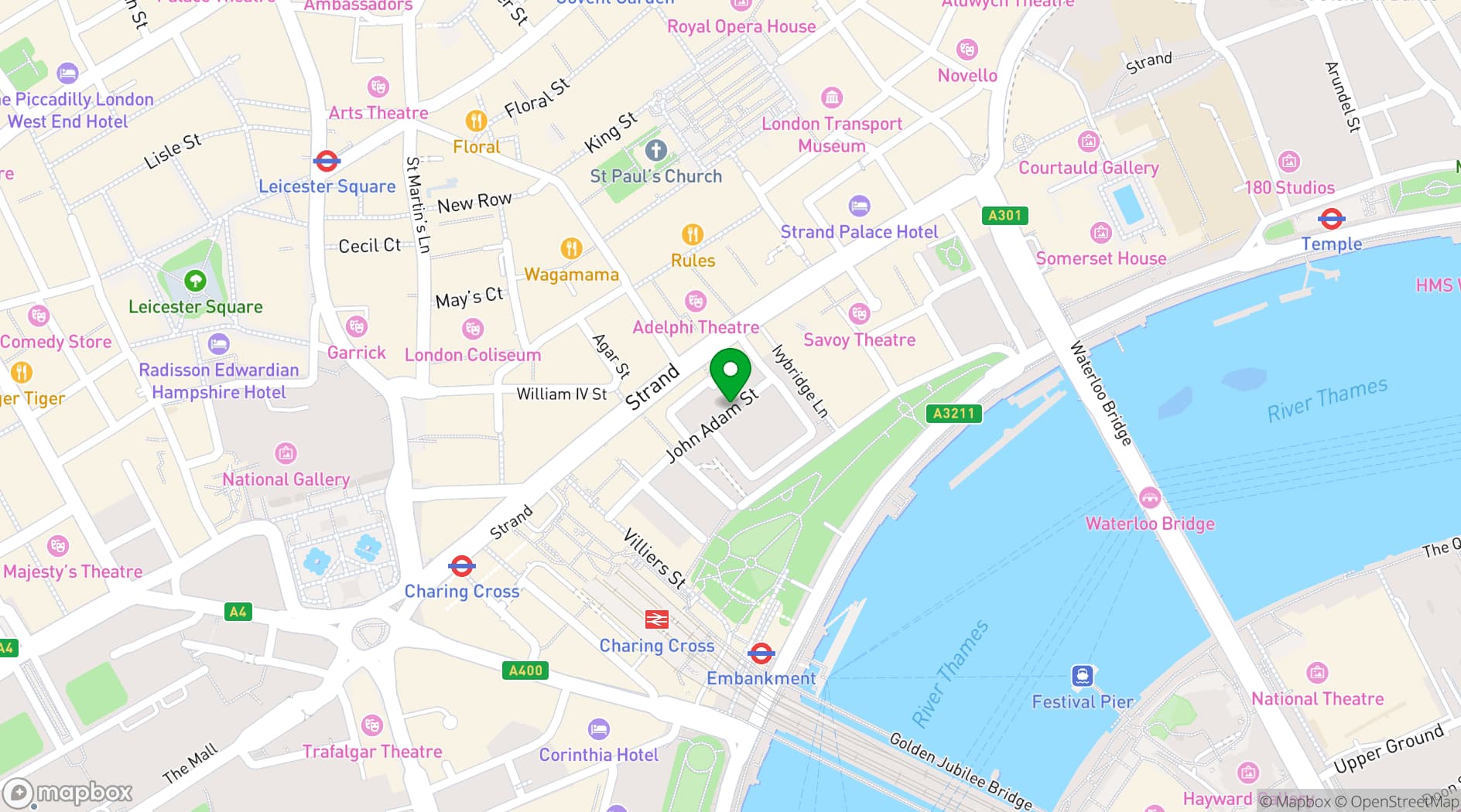 Map showing RSA House