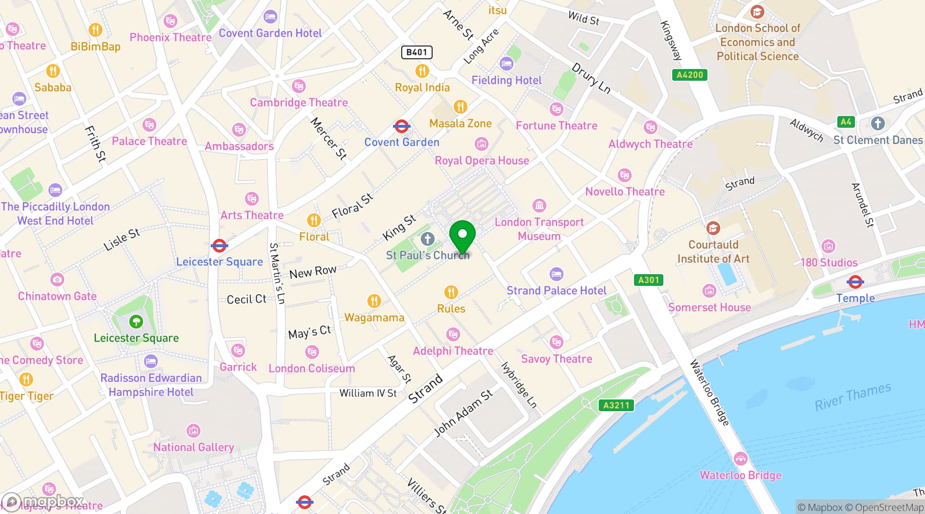 Map showing Dovetail Bar