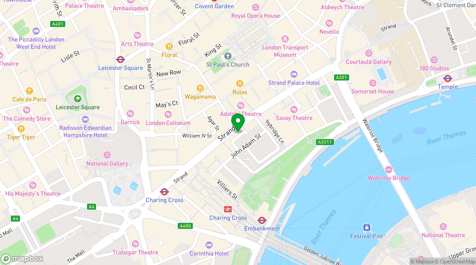 Map showing Oasis