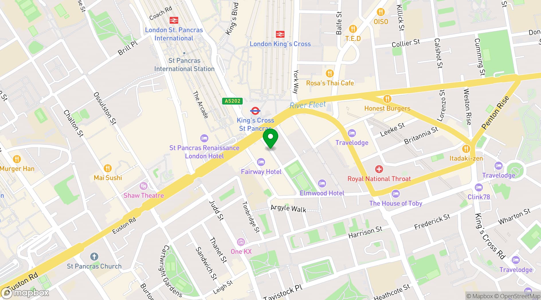 Map showing Hokus Pokus Bar