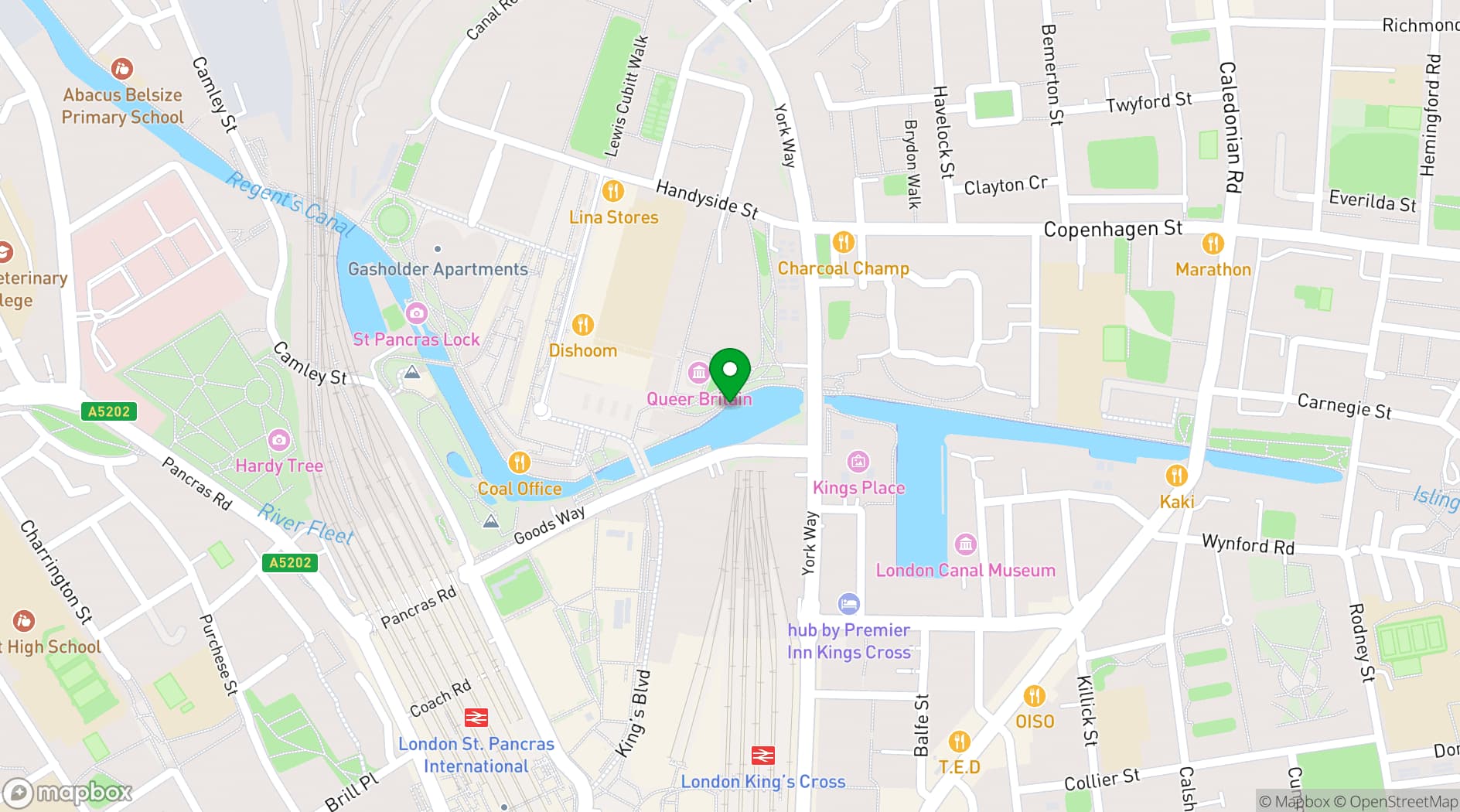Map showing Word on the Water