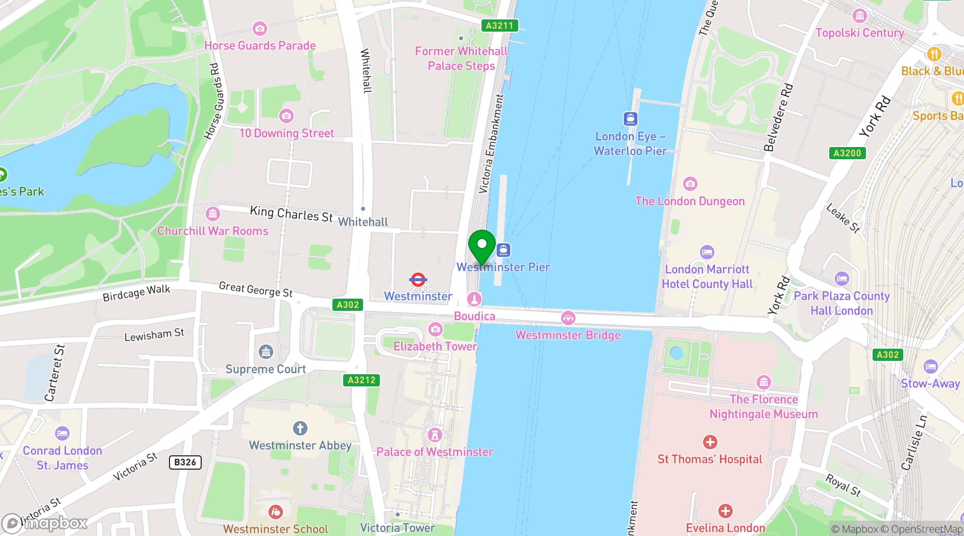 Map showing MV King Edward