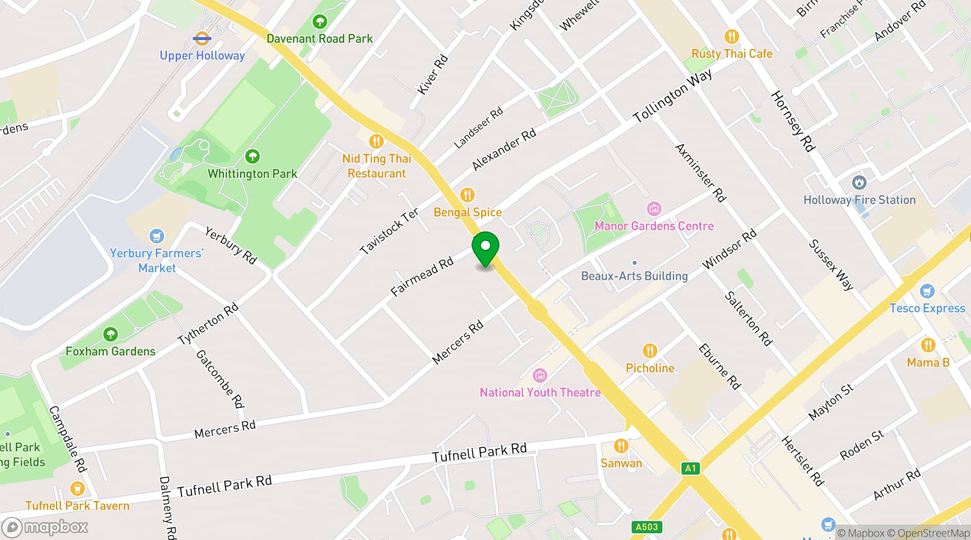Map showing Owl & Hitchhiker 