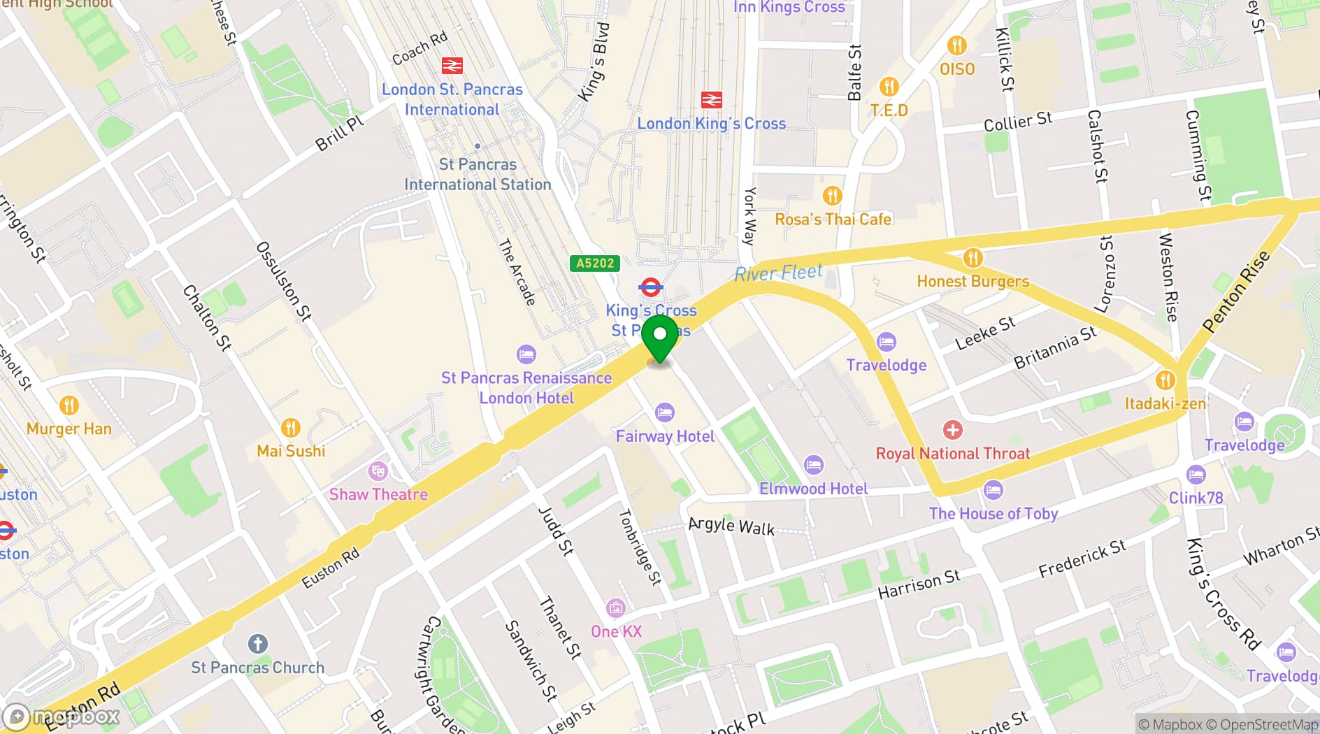 Map showing Spagnoletti
