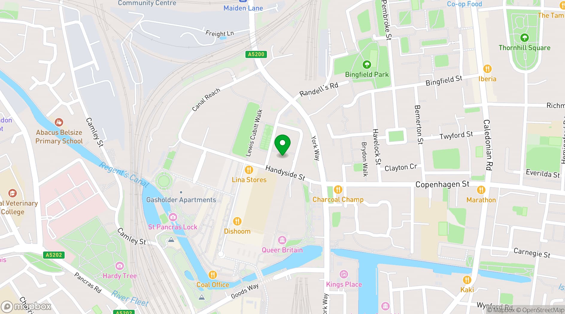 Map showing The Fore