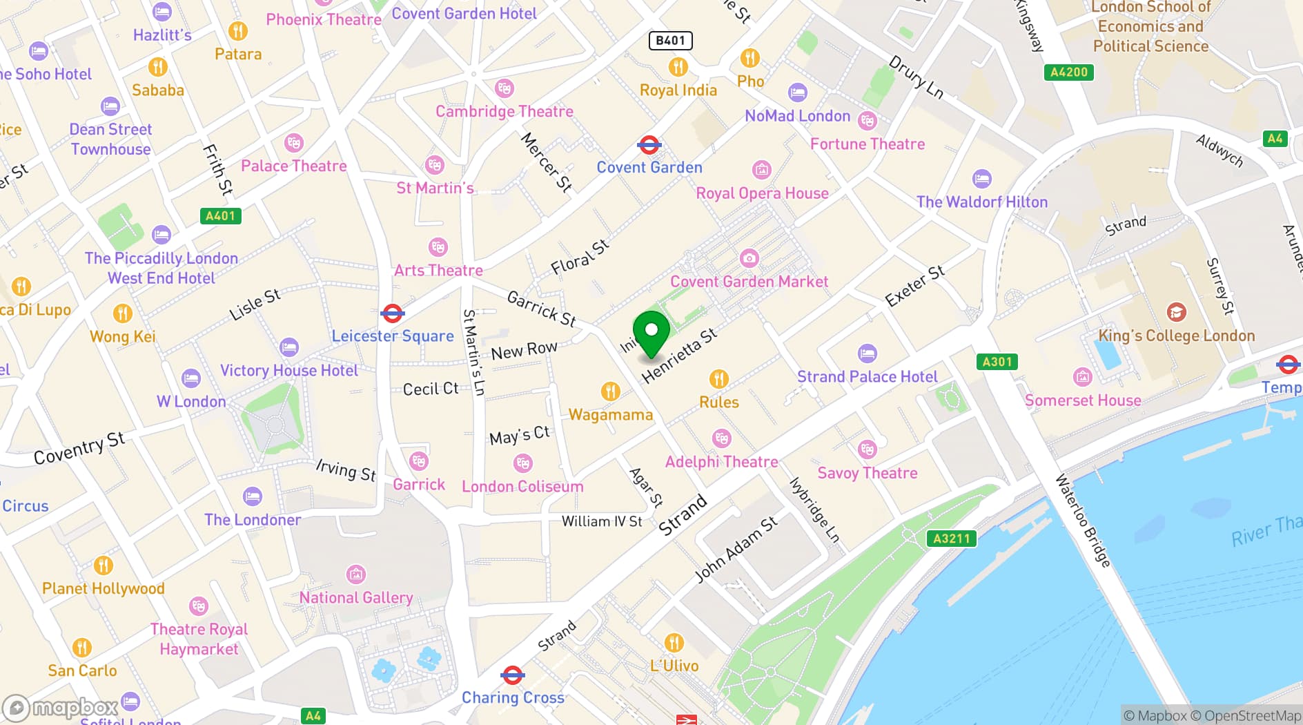 Map showing Bar du Champagne