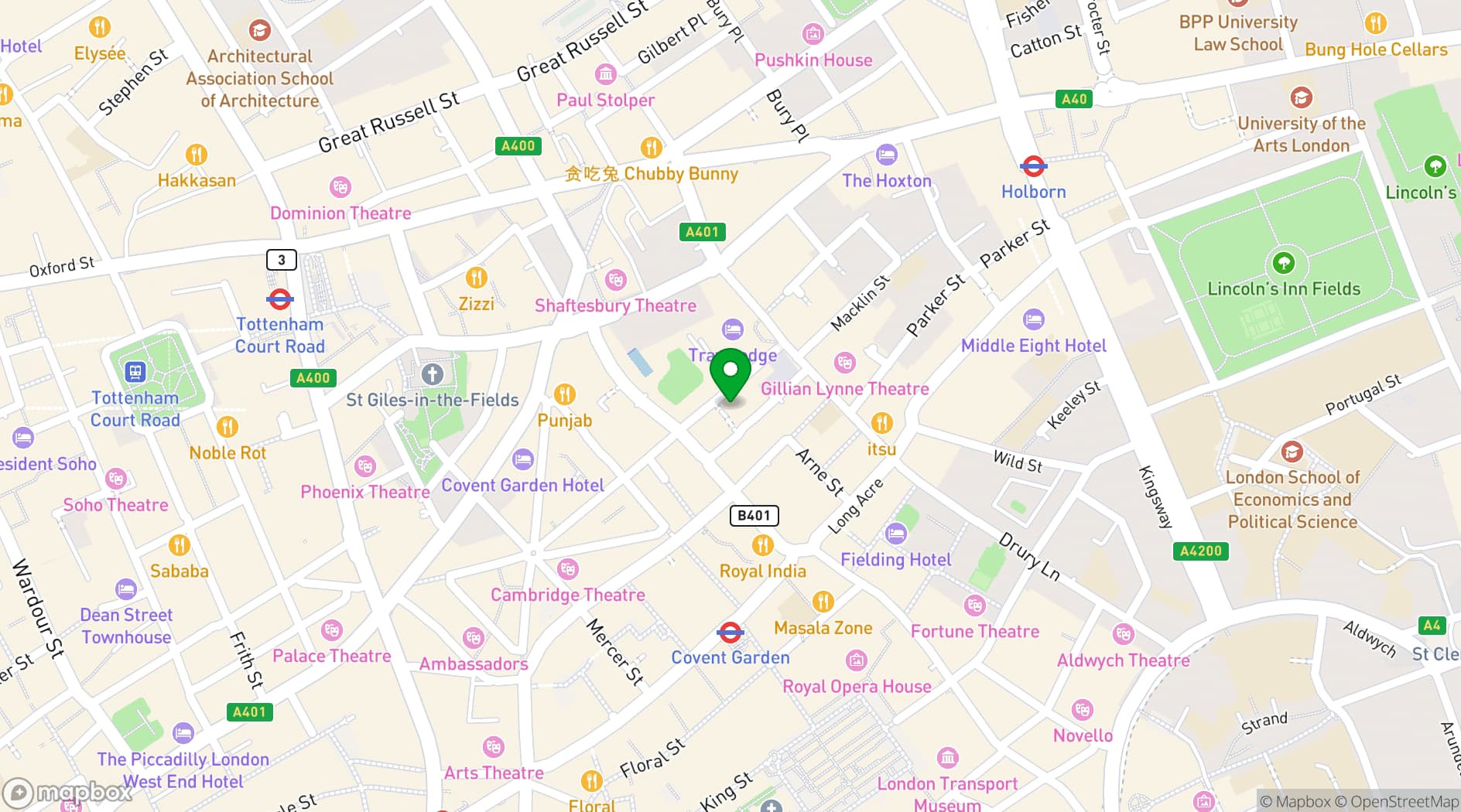 Map showing Sutherland Labs