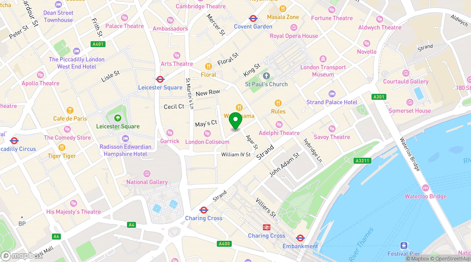Map showing School of Wok