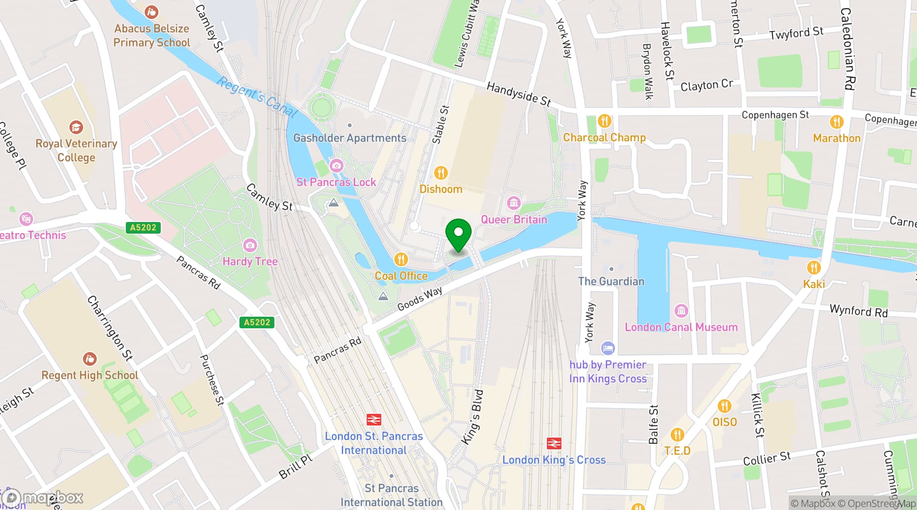 Map showing The Copper Quay