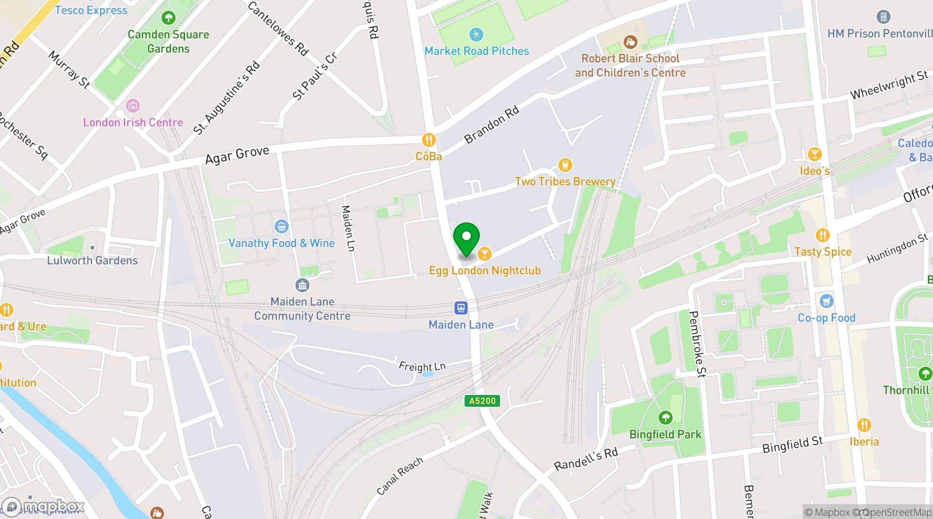 Map showing Egg LDN 