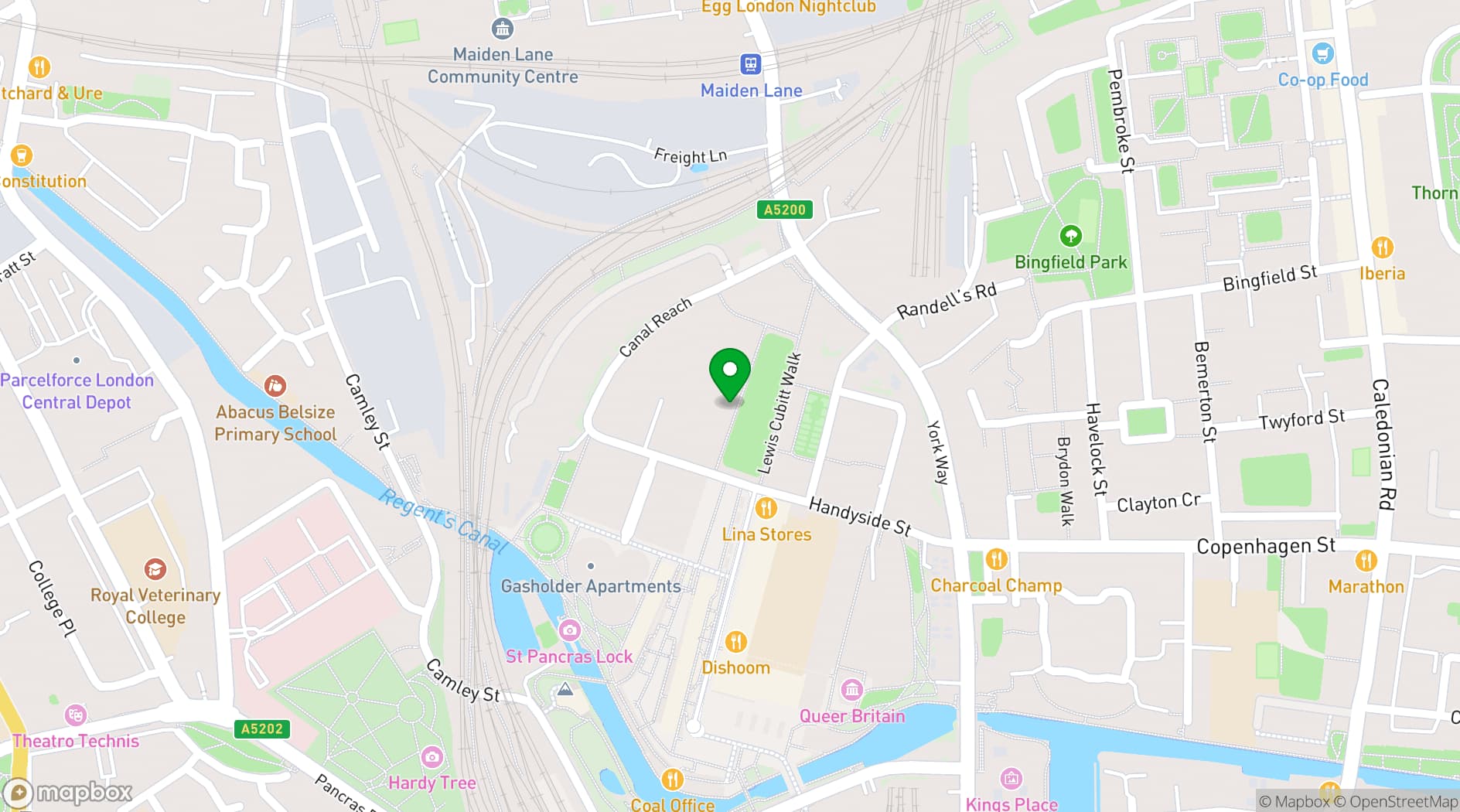 Map showing Electric Shuffle