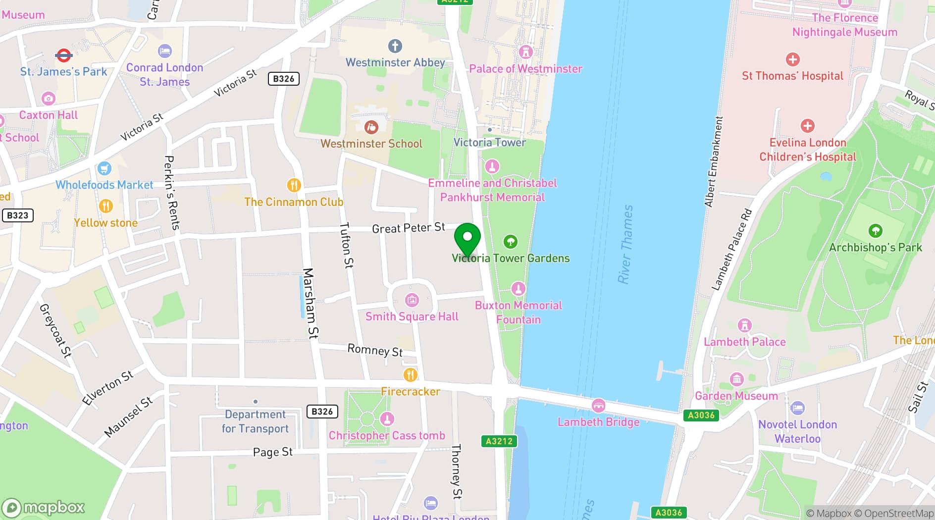Map showing IQ Studios