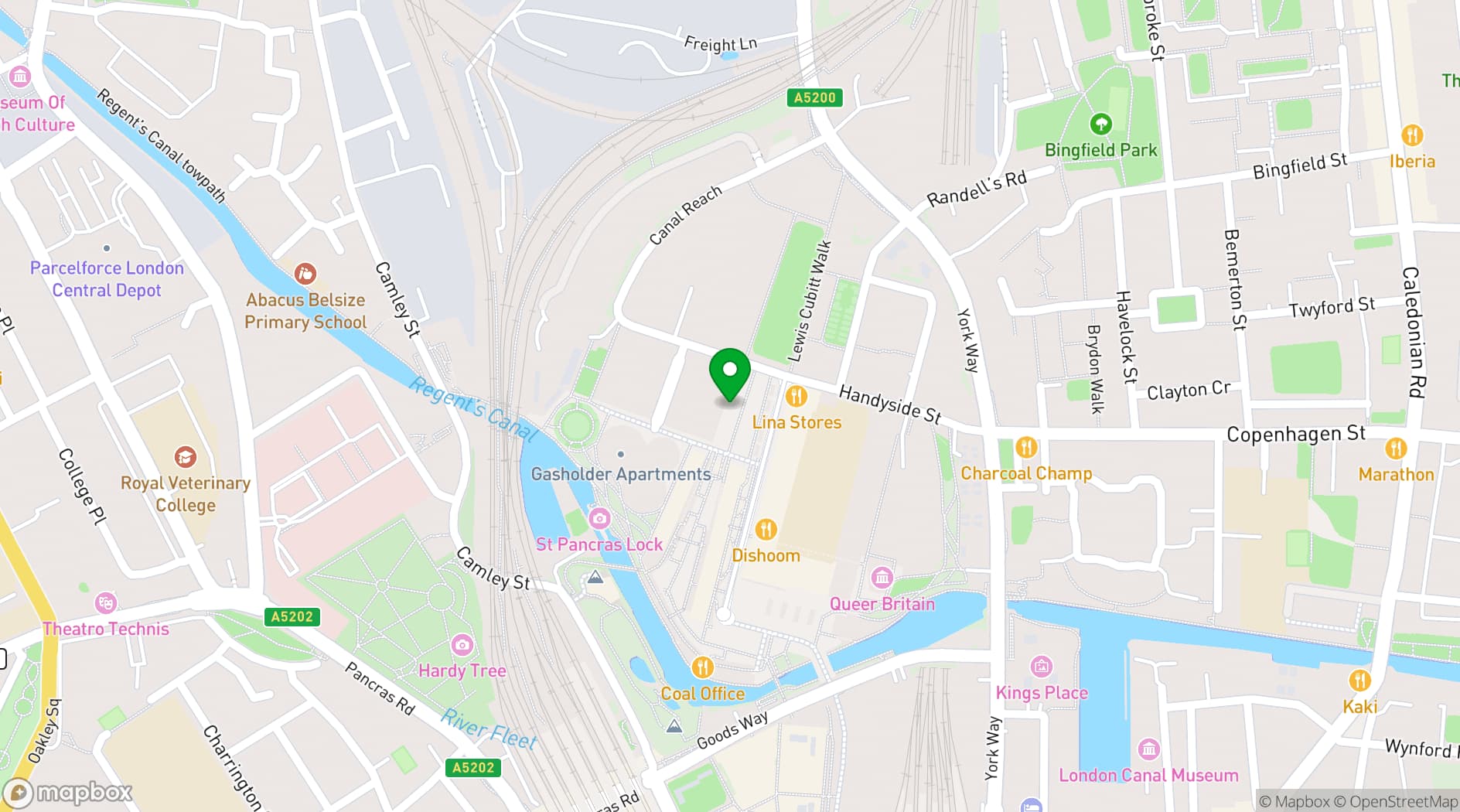 Map showing Lightroom