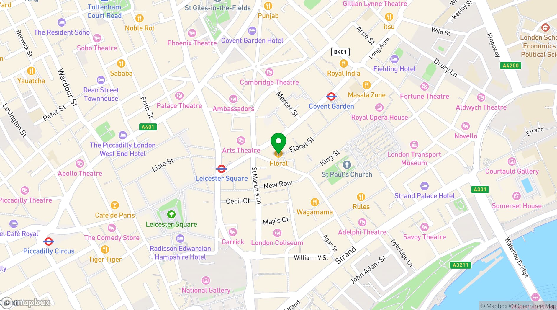 Map showing Lima Cantina