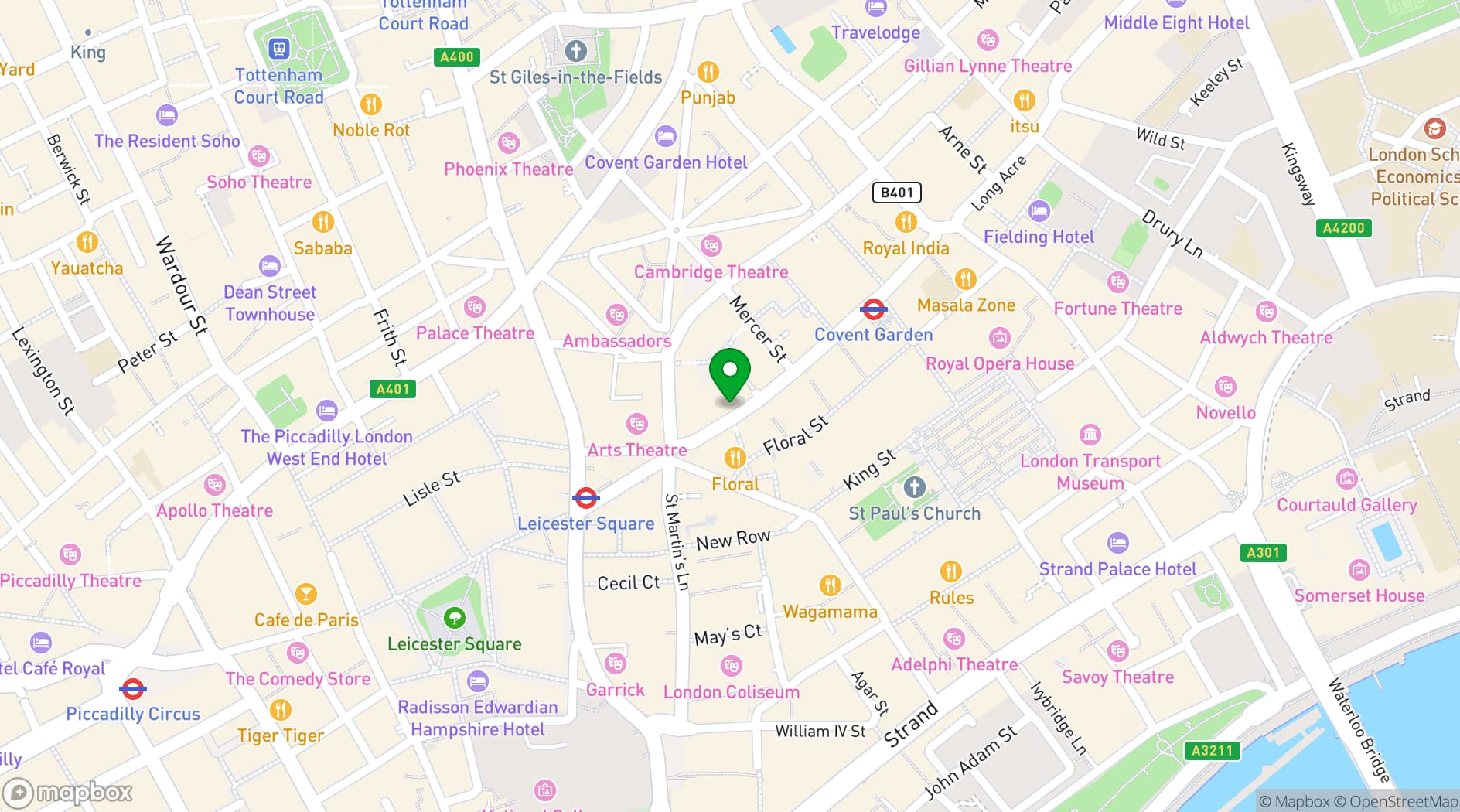 Map showing Luci