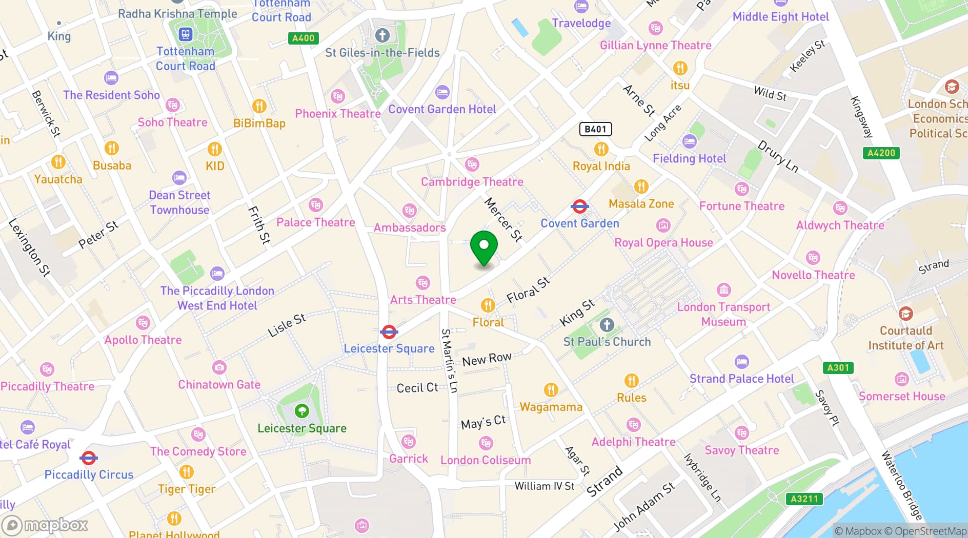 Map showing Dim Sum Library 