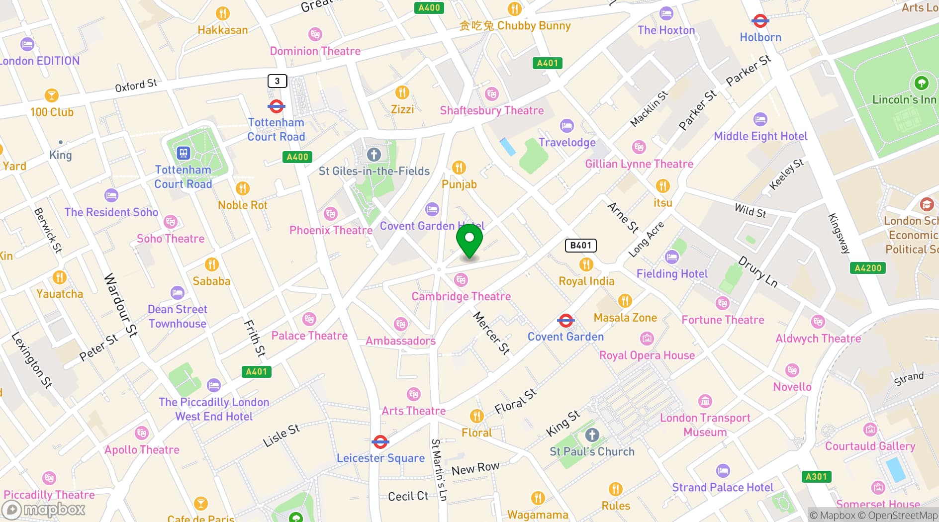 Map showing The Escapologist 