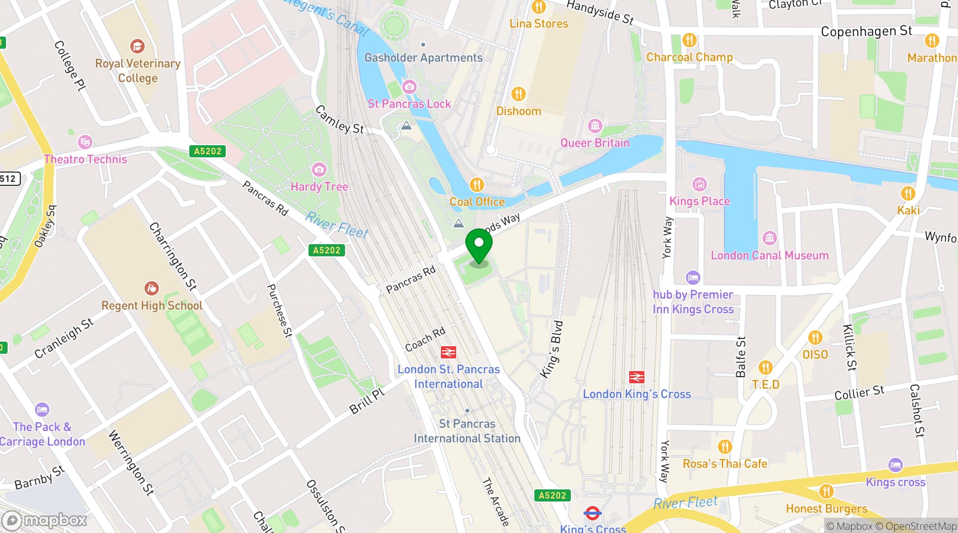 Map showing 5 PANCRAS SQUARE – Floor 11