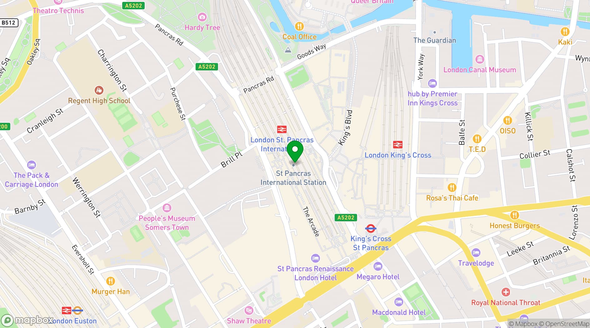 Map showing Clocktower View