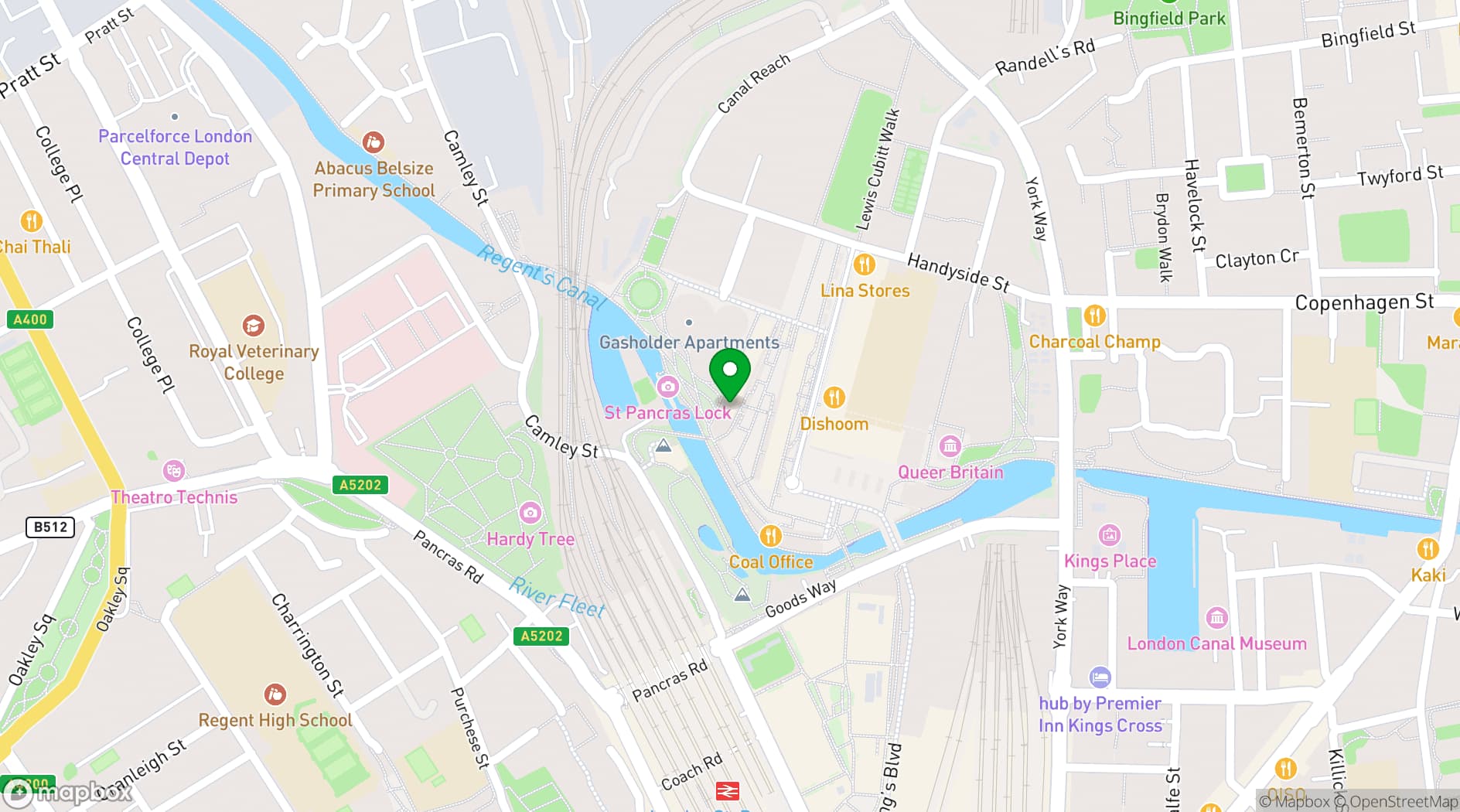 Map showing Botanical Boys