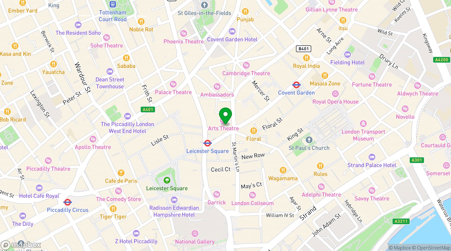 Map showing White Space
