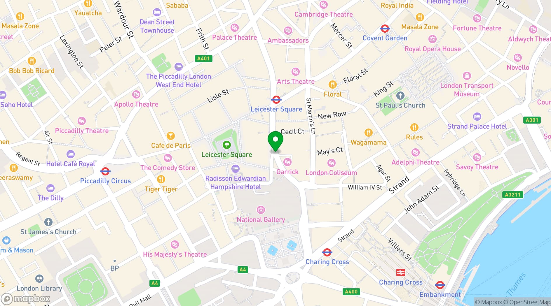 Map showing Arboretum London
