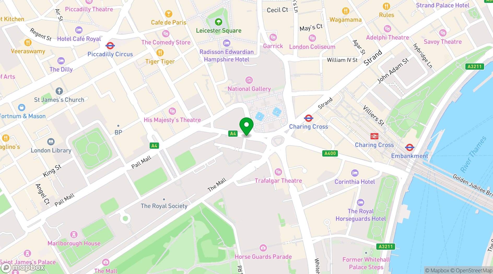 Map showing The Admiralty