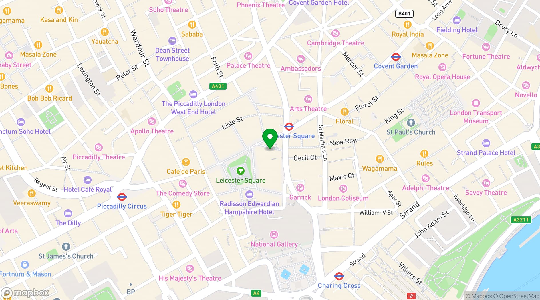 Map showing Zoo Bar
