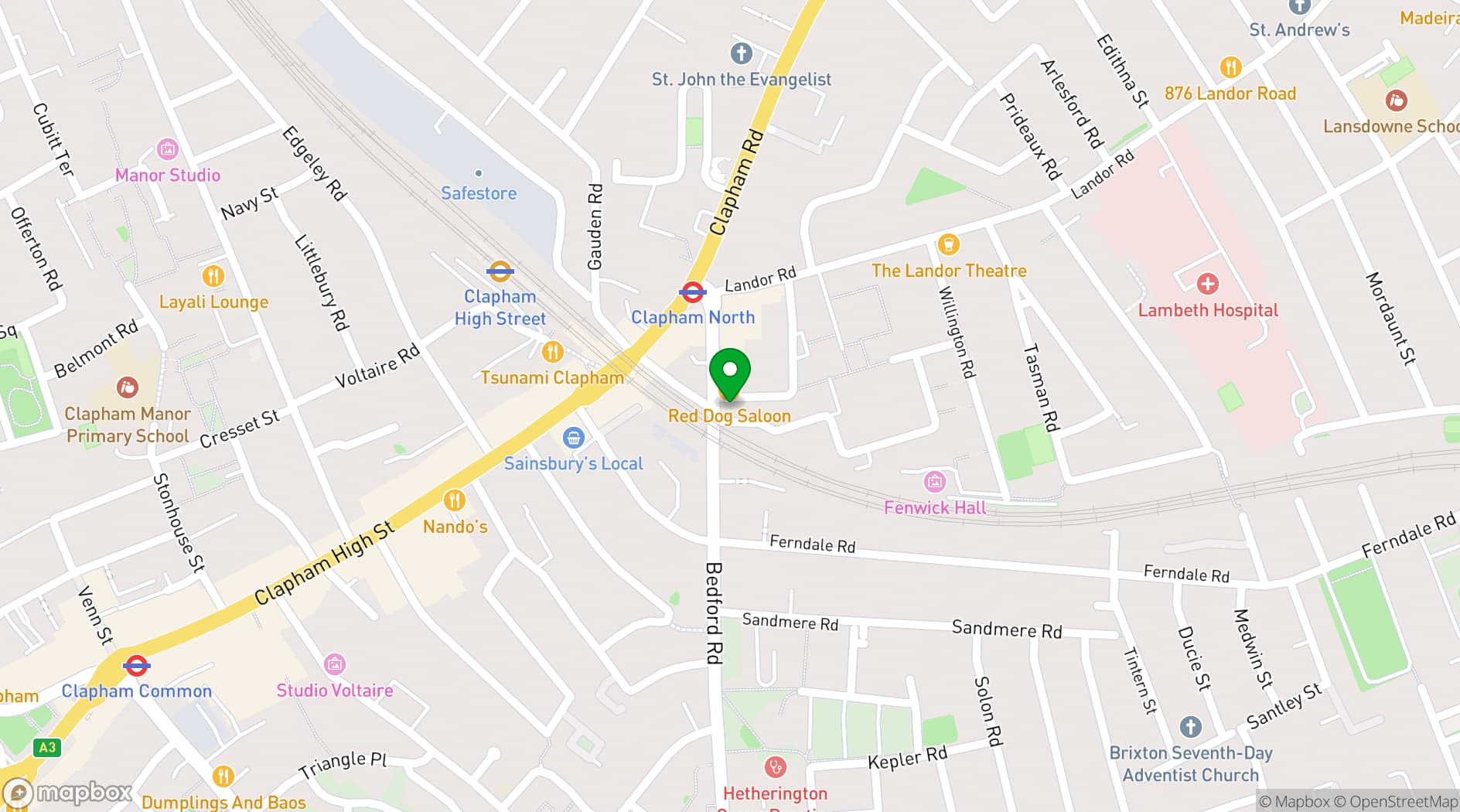 Map showing The Falcon