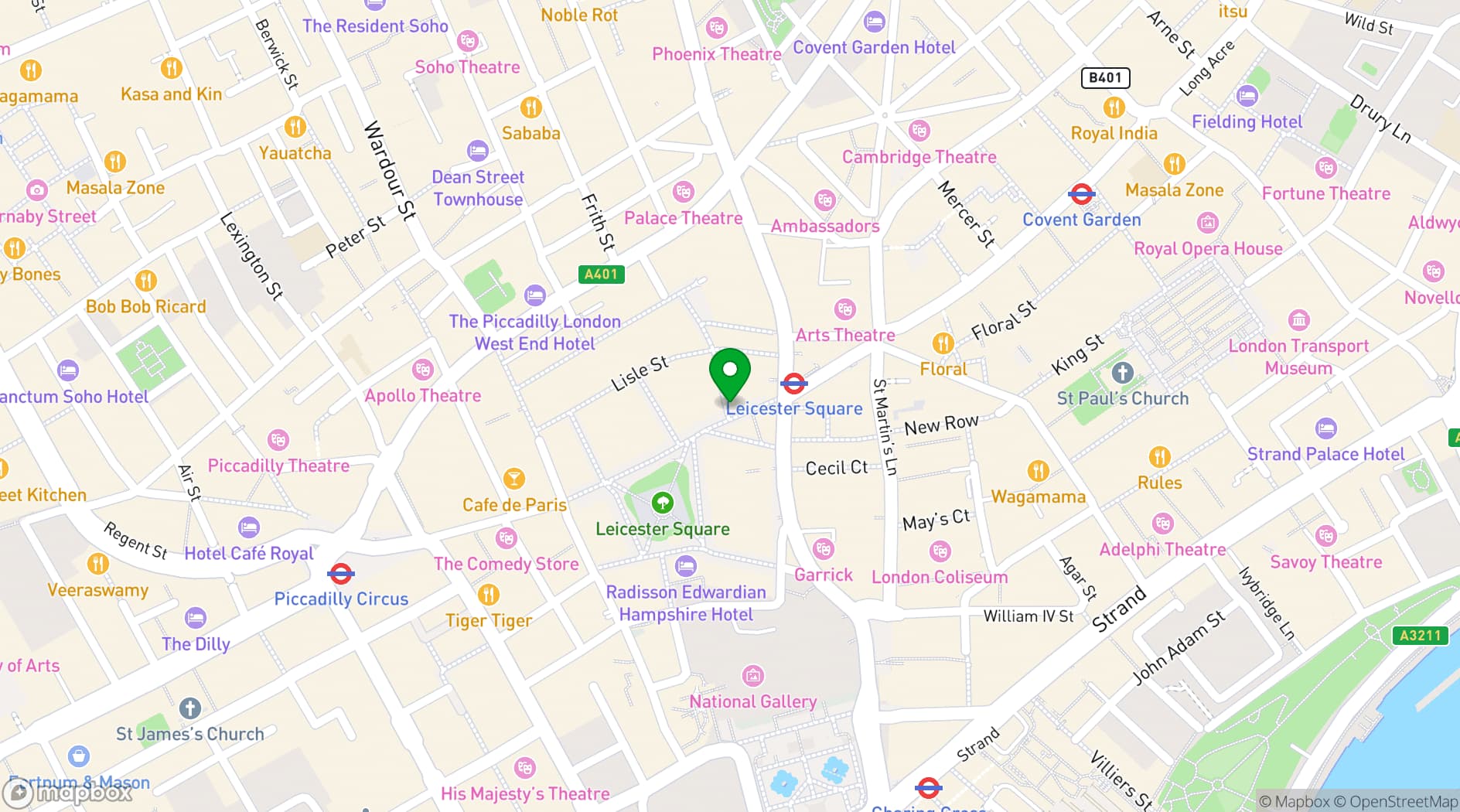 Map showing Chinese Community Centre