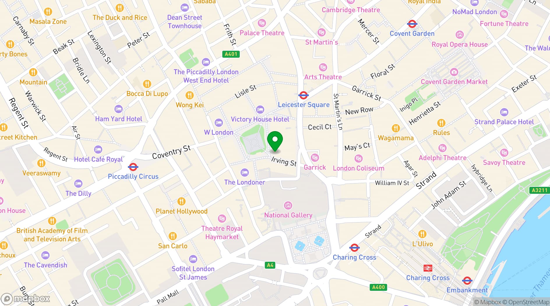 Map showing Global Academy Podcast Studios
