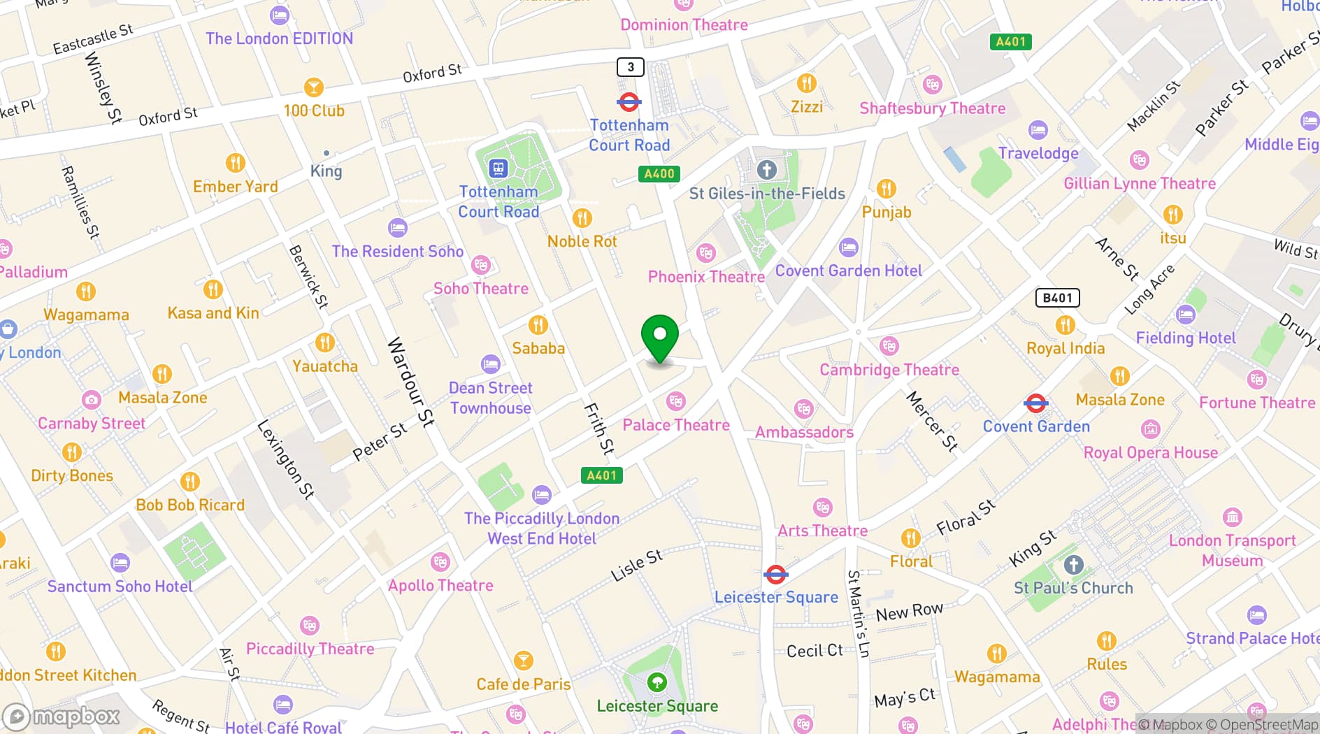 Map showing Atelier Coupette