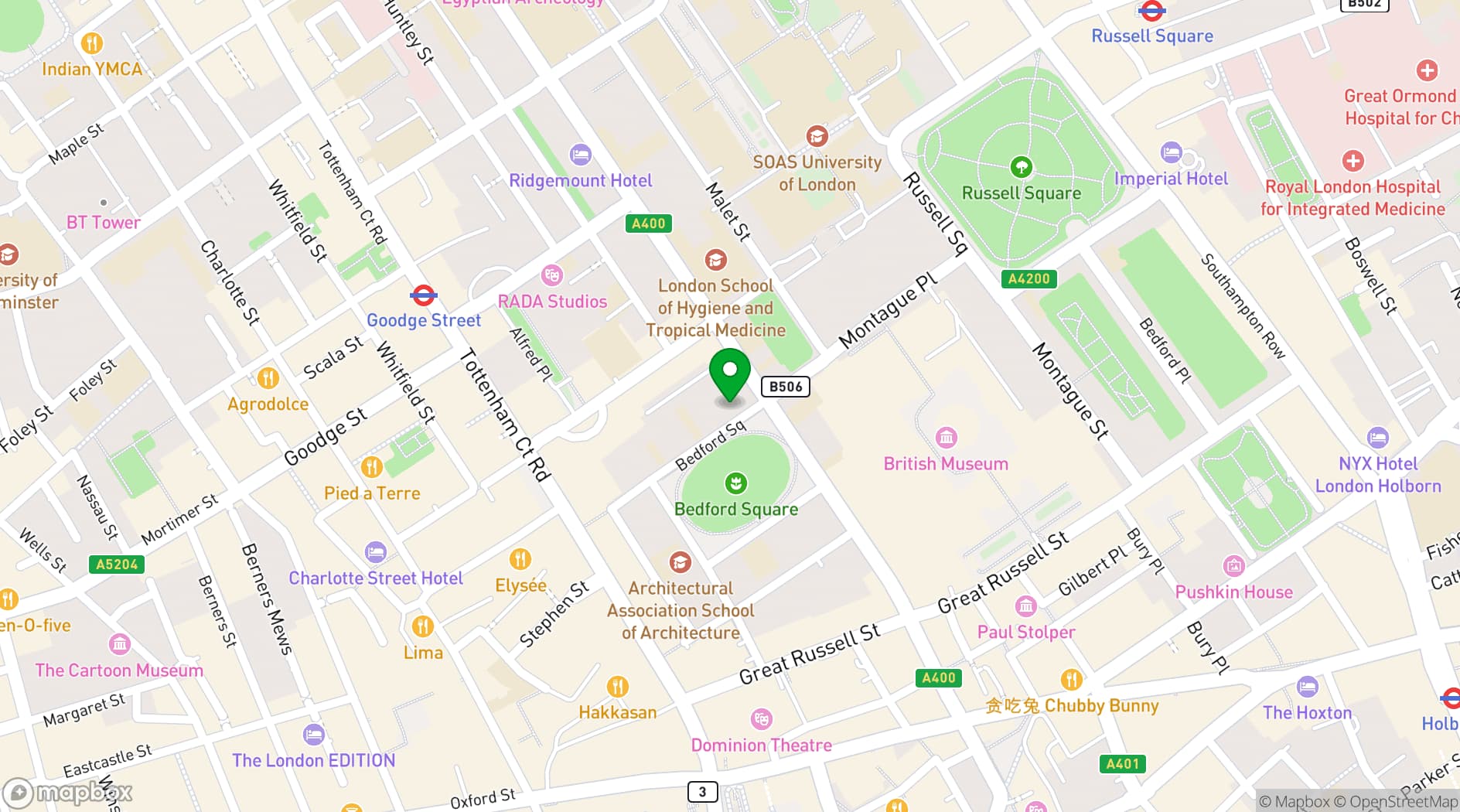 Map showing Space14