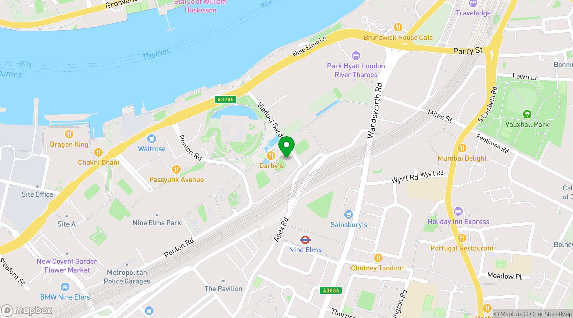 Map showing Premium Boutique Fitness Studio in South West London