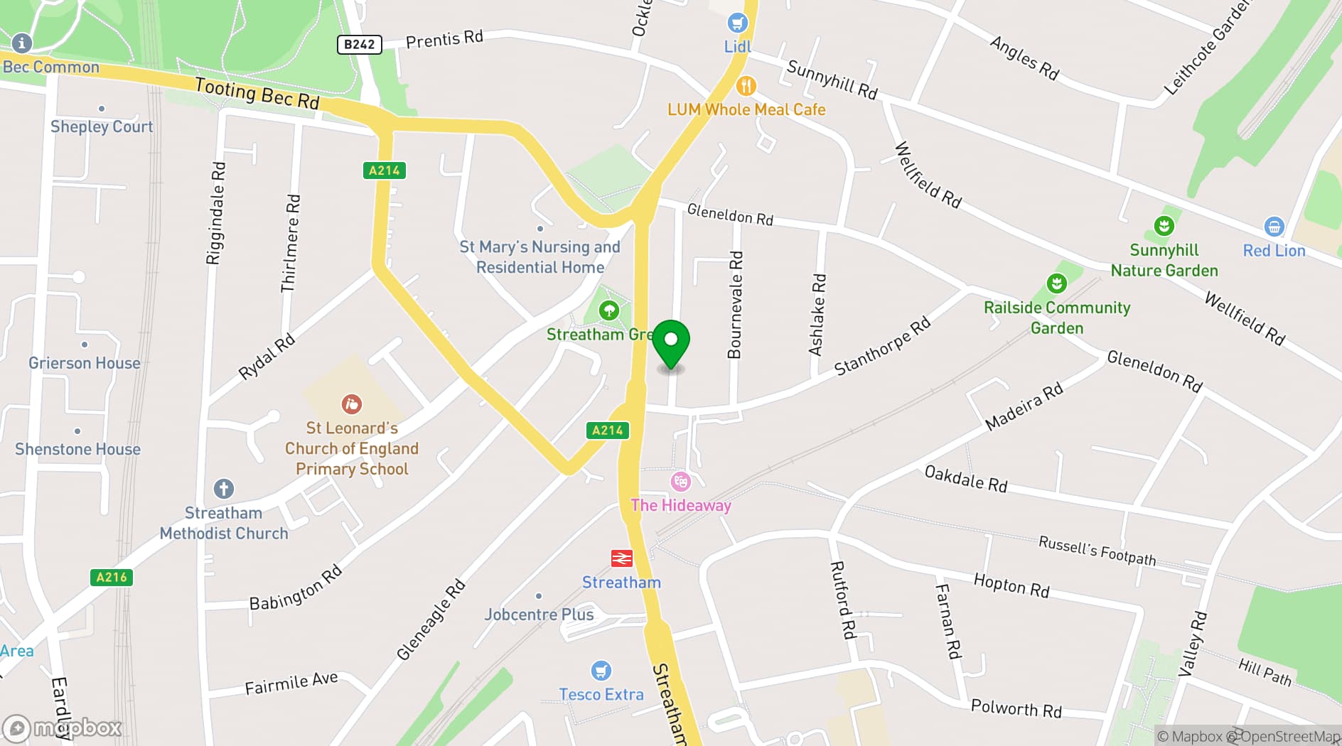 Map showing The Nest Studios