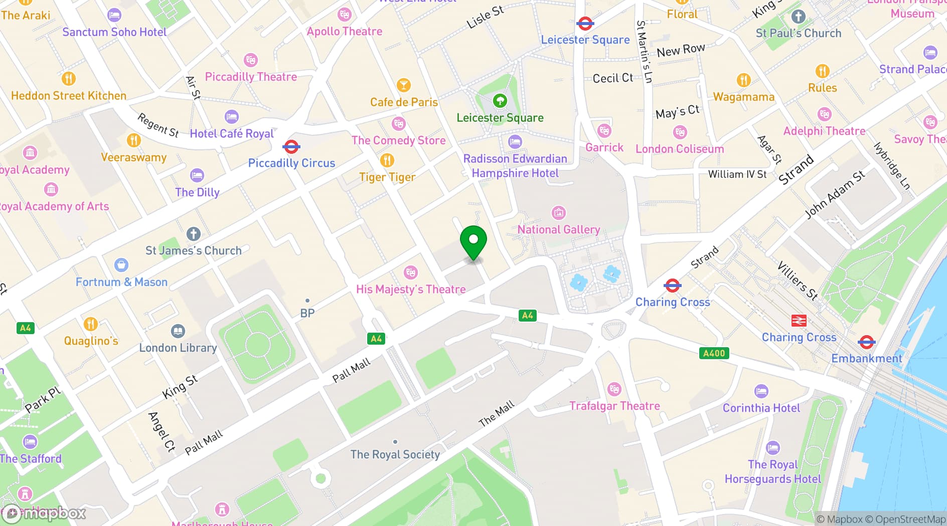 Map showing Bardo St James