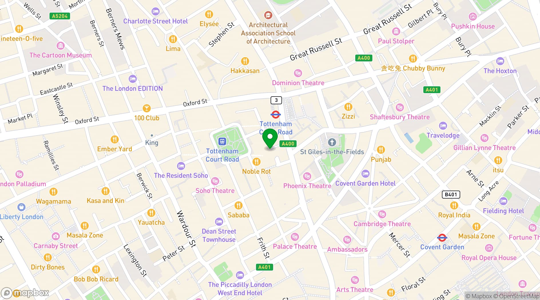 Map showing Ultimate