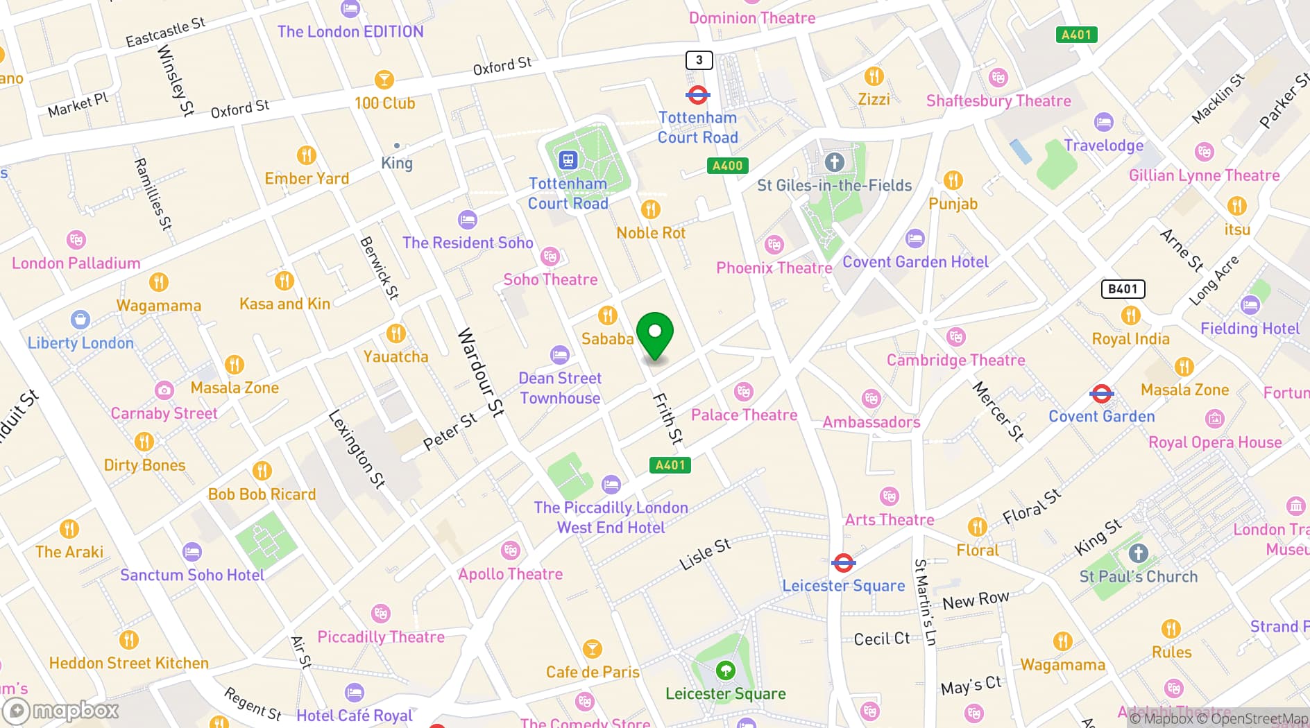 Map showing The Black Book