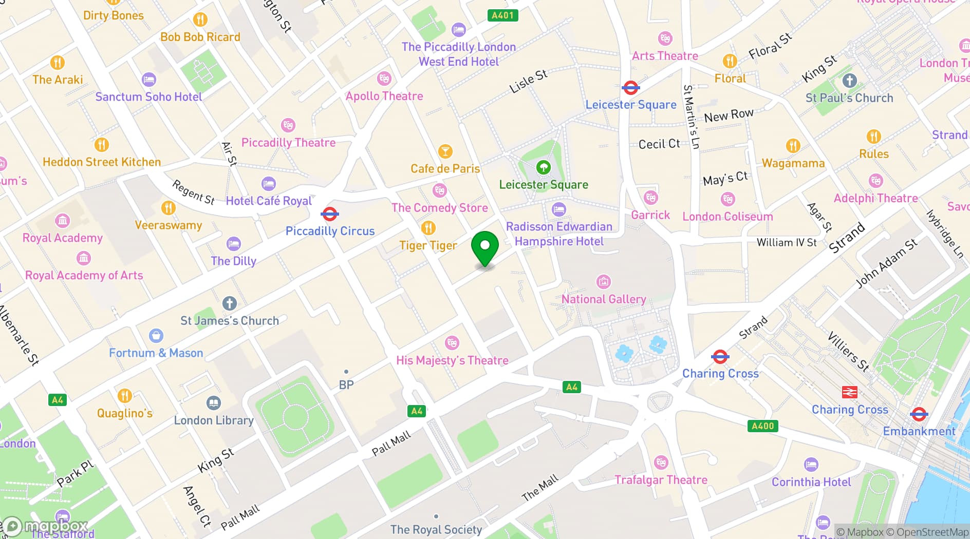 Map showing FOWL